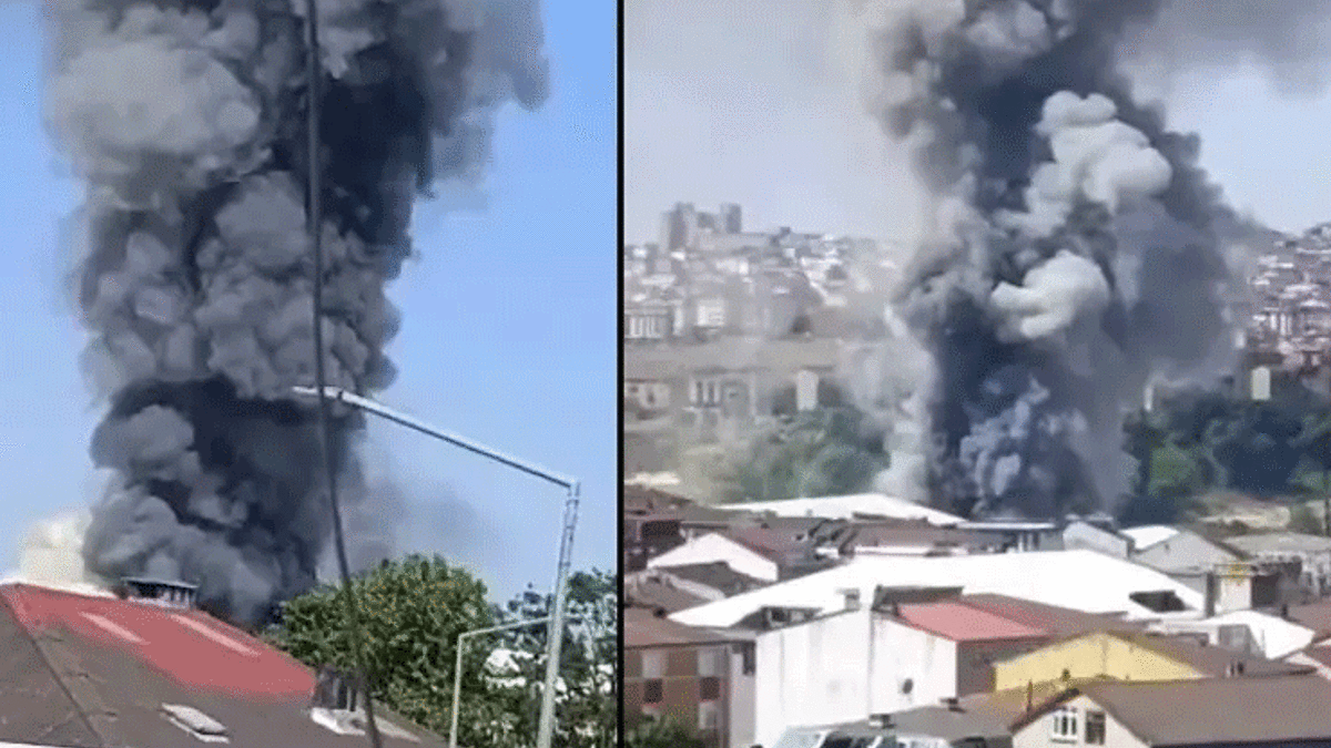 Arnavutköy'de fabrika yangını! Ekipler sevk edildi