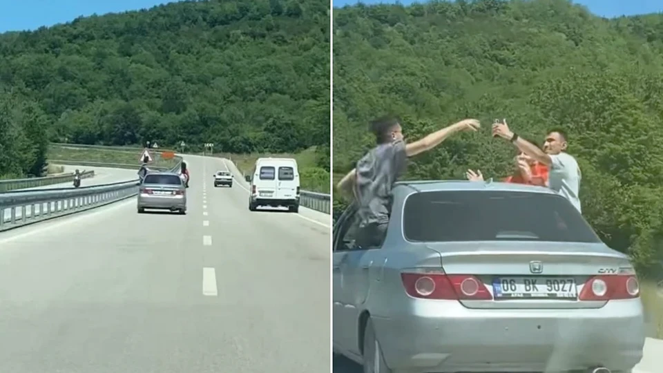 Bartın-Amasra karayolunda tehlikeli yolculuk: Sürücüye ve yolculara ceza