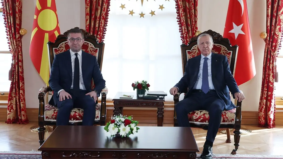 Başkan Erdoğan, Mickoski'yi kabul etti