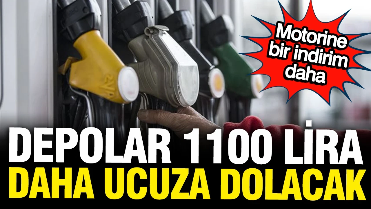 Akaryakıta yarın bir indirim daha gelecek: Depolar 1100 lira daha ucuza dolacak