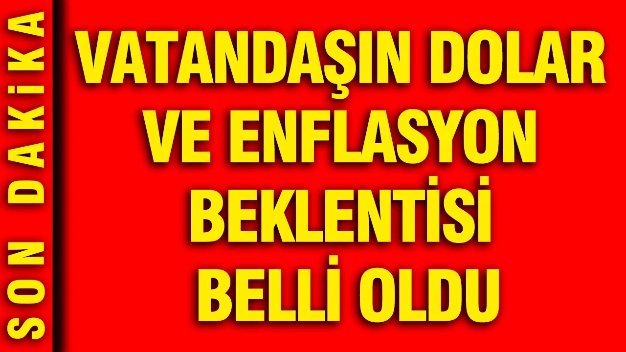 Merkez Bankası açıkladı: Vatandaşın dolar ve enflasyon beklentisi belli oldu