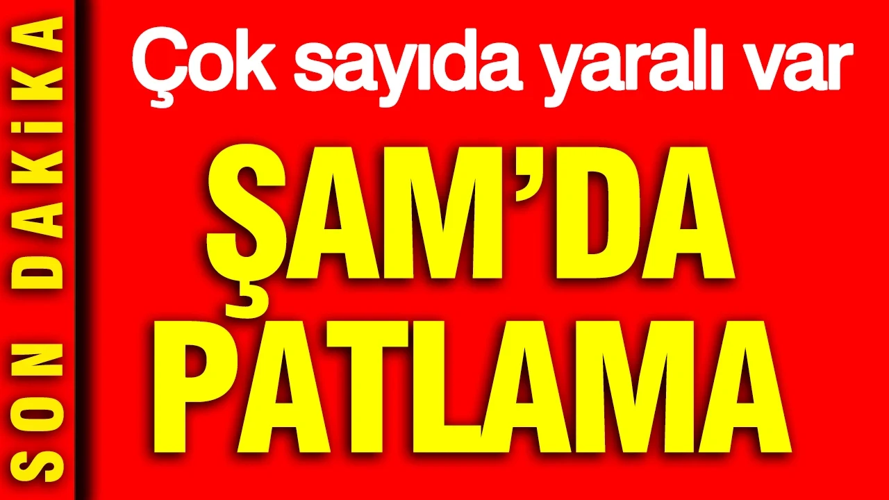 Şam'da patlama: Çok sayıda yaralı var