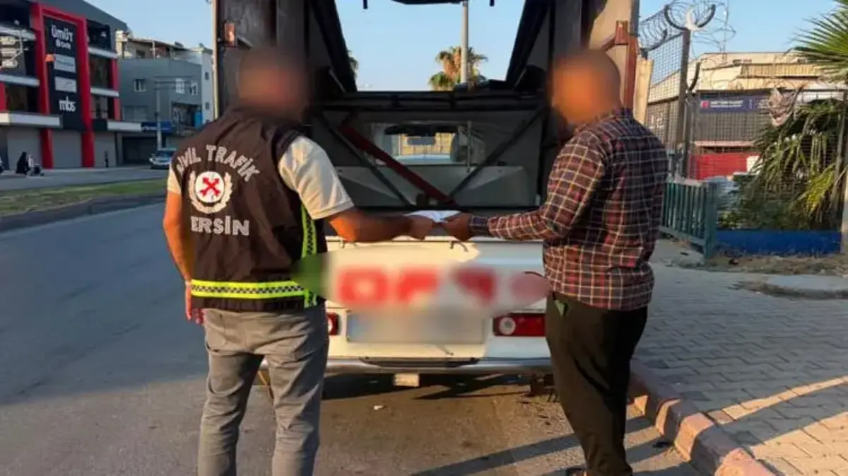 Sosyal medyadaki görüntüler kamyonet sürücüsüne ceza getirdi