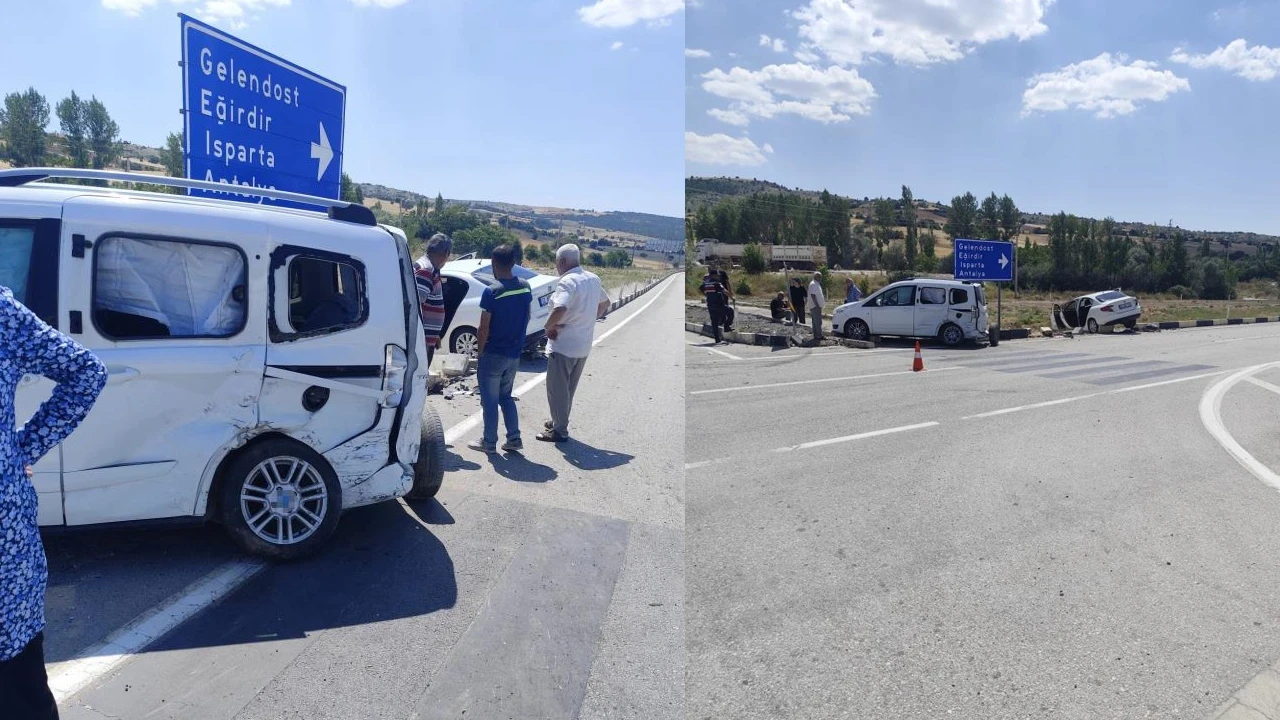 Isparta Yalvaç'ta trafik kazası: 1 kişi hastaneye kaldırıldı