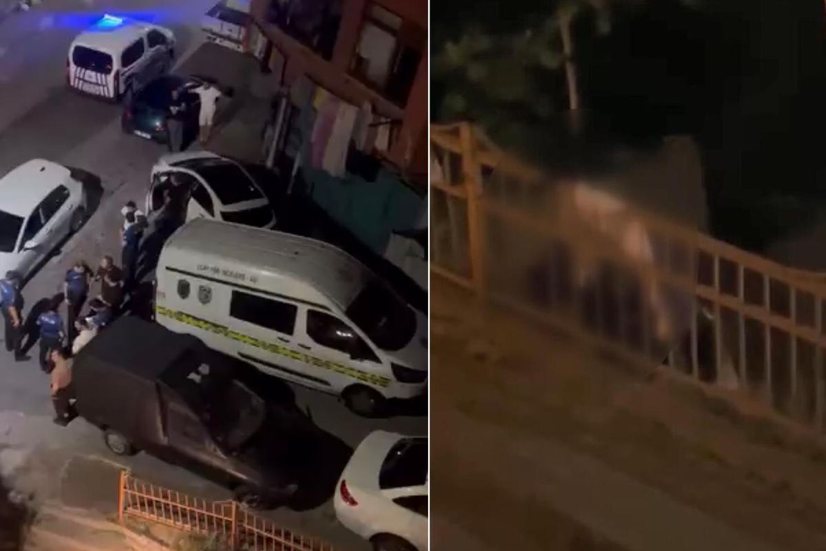 İstanbul'un göbeğinde demir korkuluklara kabloyla asılı ceset bulundu