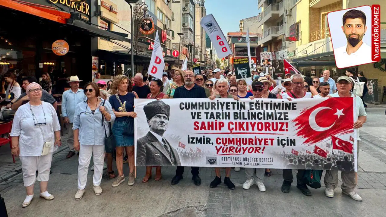 ADD “Cumhuriyet” için yürüdü: 'Şanlı tarihimizin ideolojik tercihlere göre yeniden yazılmak istenmesine itiraz ediyoruz!'