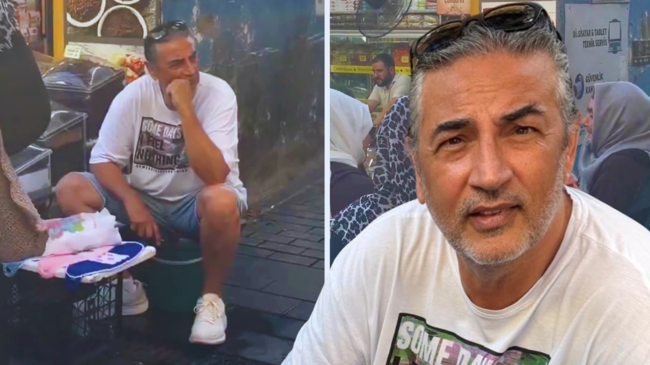 Ünlü şarkıcıyı pazarda gören gözlerine inanamadı! Tezgahı açtı, banyo lifi sattı