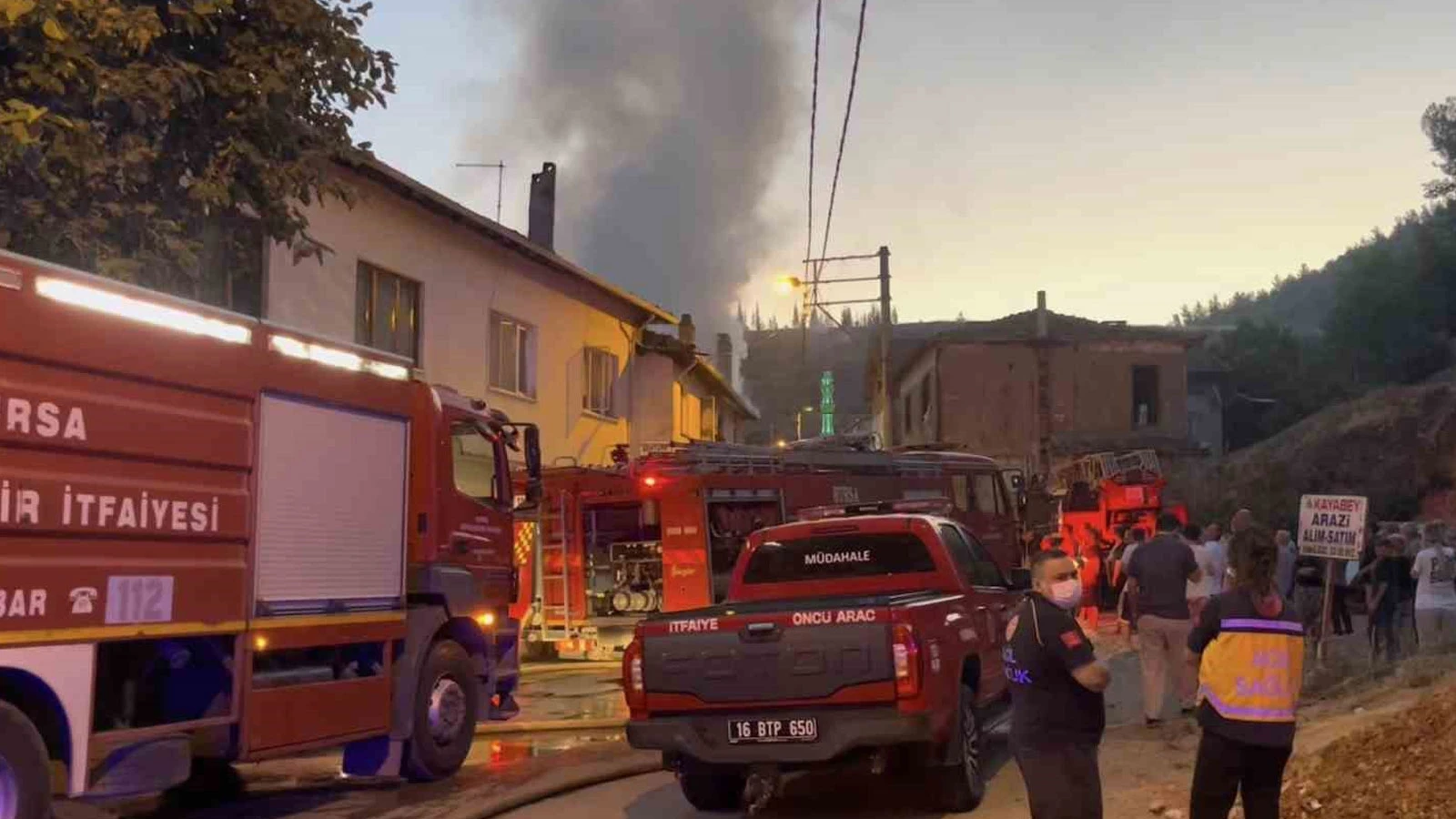 Bursa'da yangın çıkan evde 1 kişi ölü bulundu