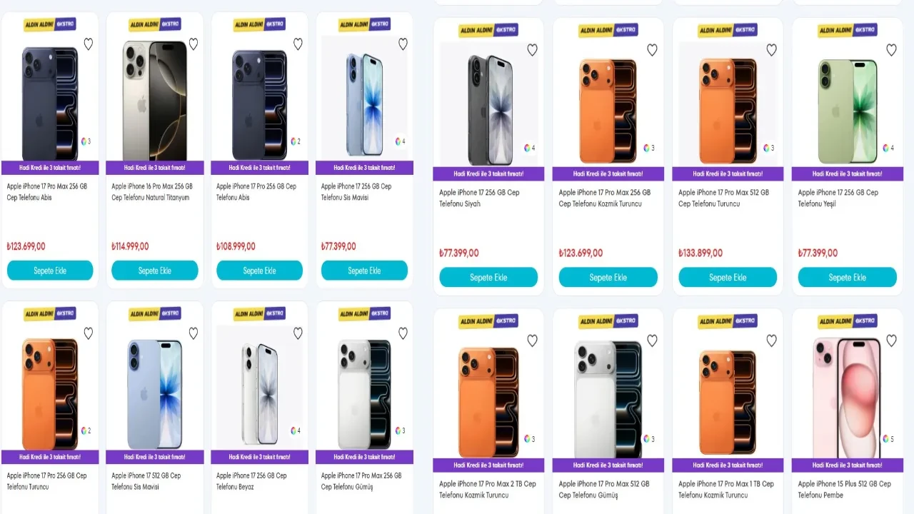 A101 Aktüel Kataloğu’nda taksitli iPhone fırsatı: İphone 17, 16, 15, 14 satışa çıkıyor