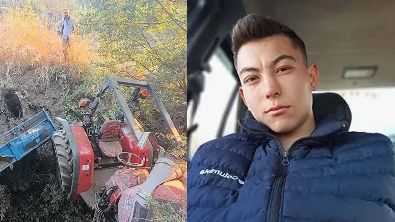 Uçuruma yuvarlanan traktörü durdurmak isterken yaralanan Arda, 8 gün sonra öldü
