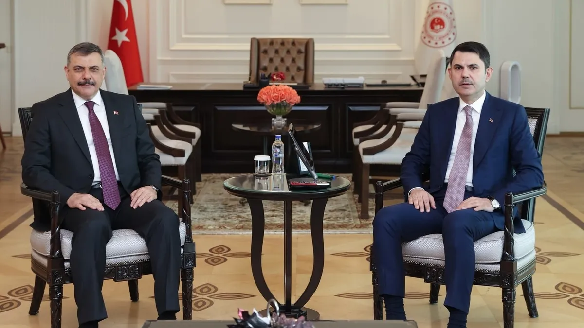 Bakan Çiftçi'den Bakan Kurum'a ziyaret
