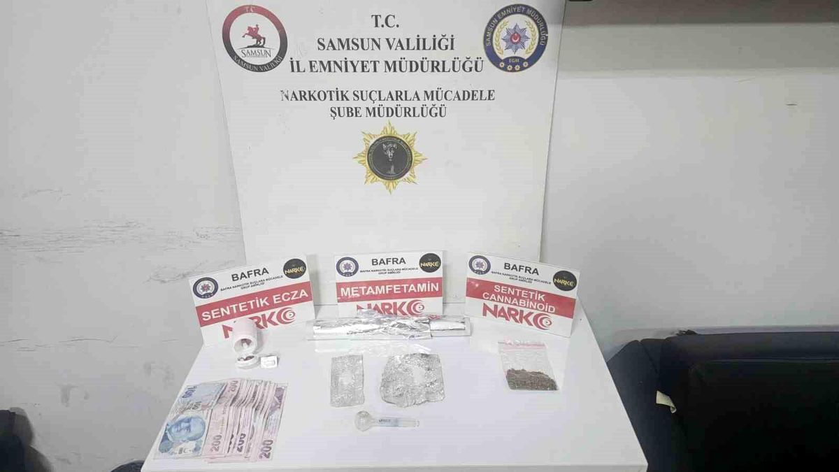 Bafra'da uyuşturucu operasyonu: 2 gözaltı