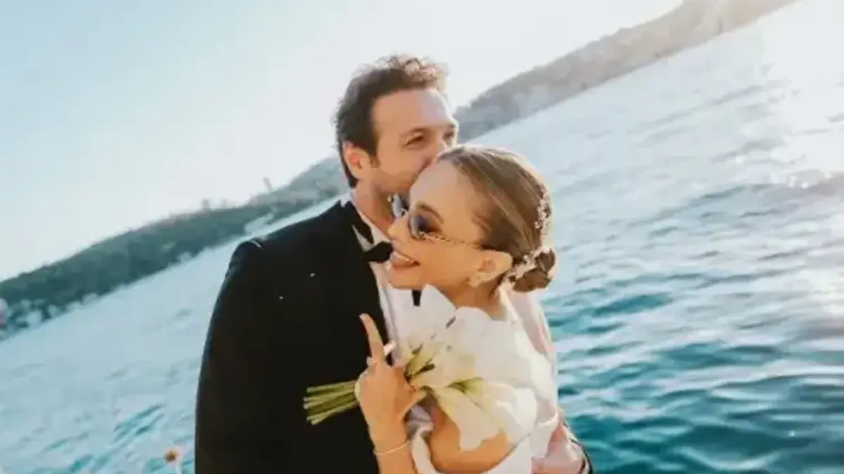 İki Yıllık Aşkta Mutlu Son! Damla Sönmez ve İlkay Akıncı Evlendi... İşte Düğünden Kareler