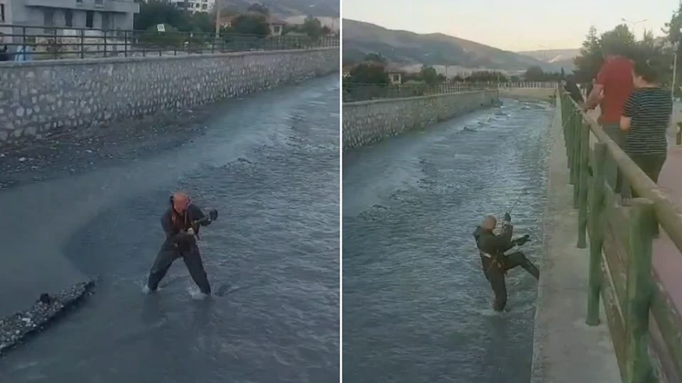 Turhal Belediyesi itfaiyesi yavru kediyi ölümden döndürdü