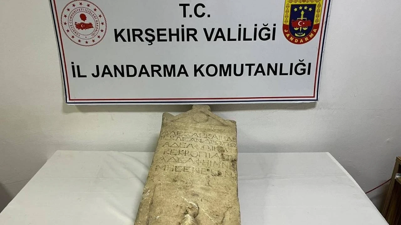 Kırşehir’de yol kontrolünden 'Roma tarihi' çıktı