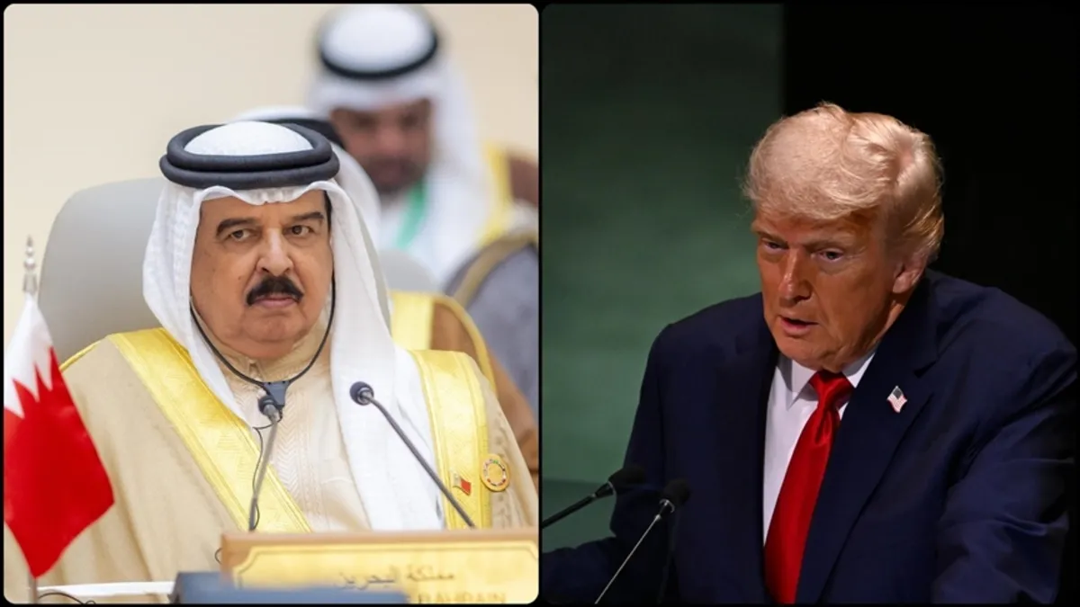 Trump, Bahreyn Kralı Al Halife ile görüştü! Gündem İran…