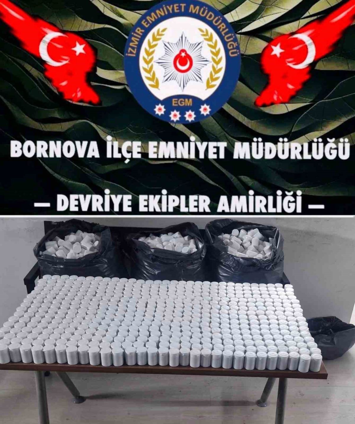 'Dur' ihtarına uymayıp kaçan araçtan on binlerce uyuşturucu hap çıktı