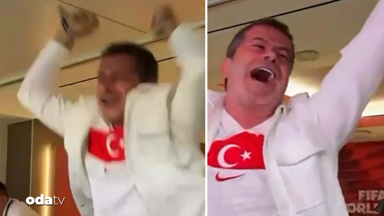 Cüneyt Özdemir'in gol heyecanı... Tribün tarihi böyle sevinme görmedi