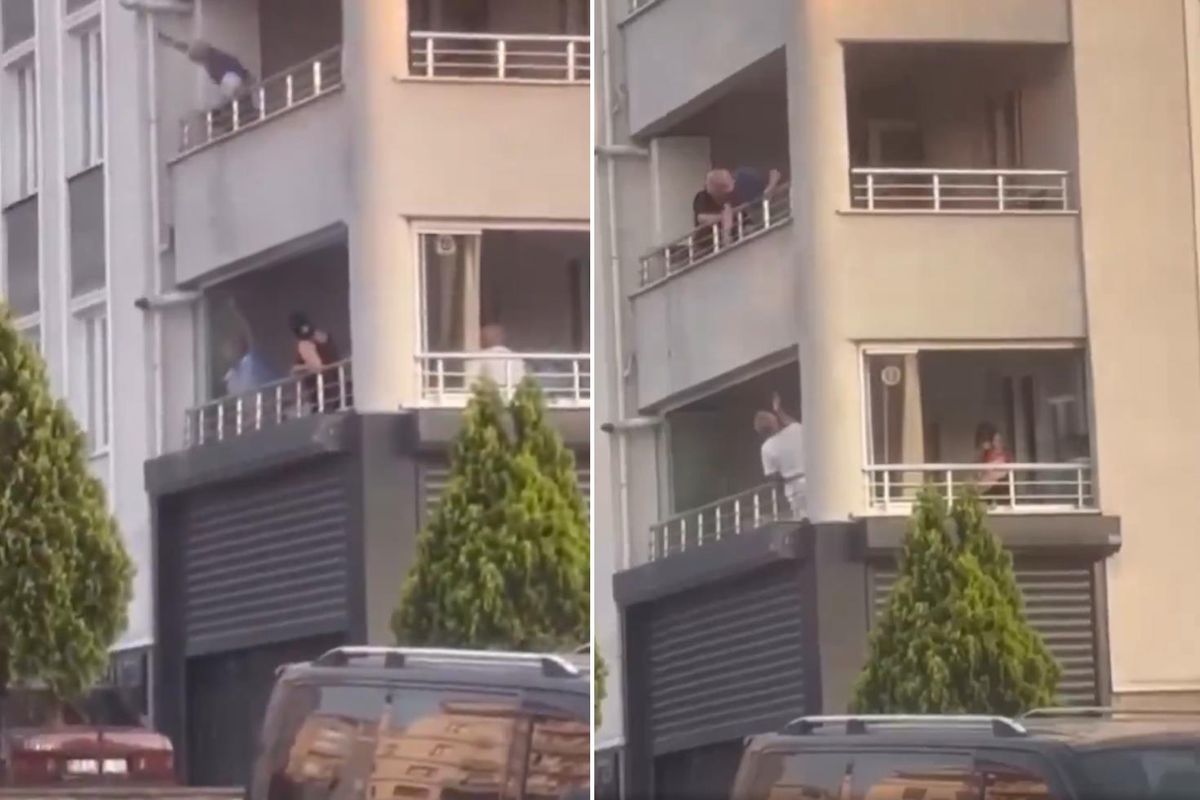 Balkonda yakılan mangal apartmanı ayağa kaldırdı