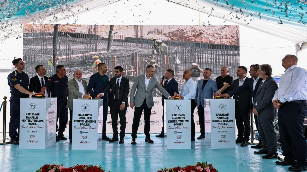 Arnavutköy’de kentsel yenileme hamlesi! 64 konutluk projenin temeli atıldı