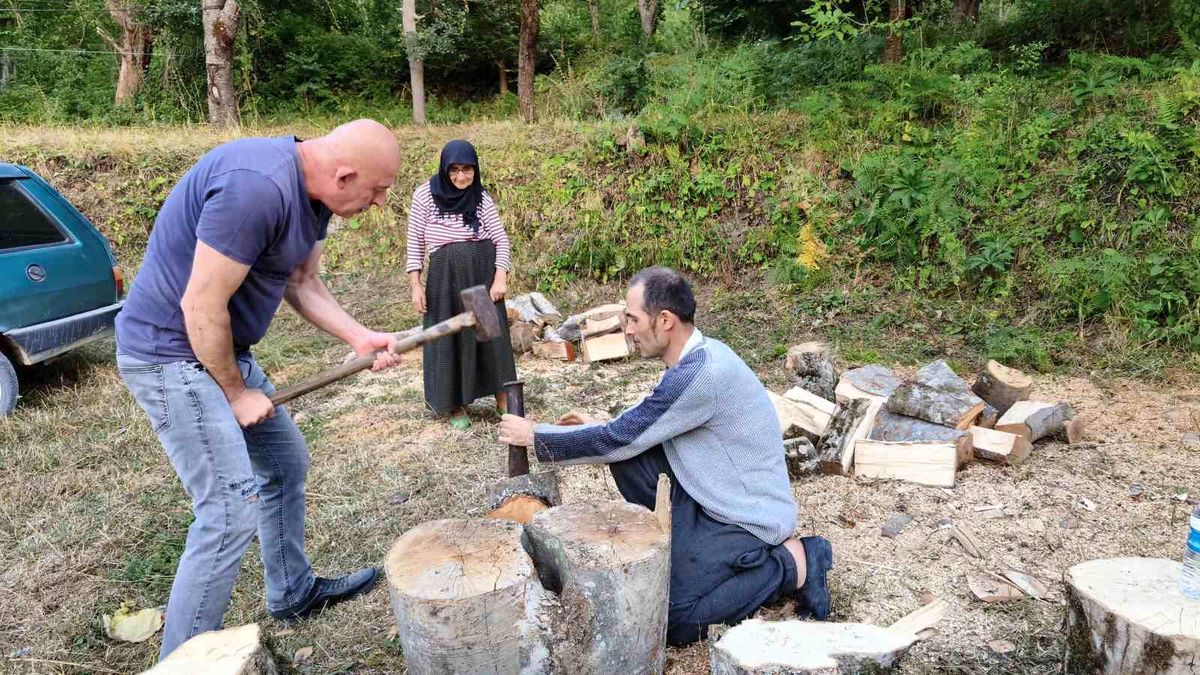 Sinop'un köylerinde kış hazırlığı erken başladı
