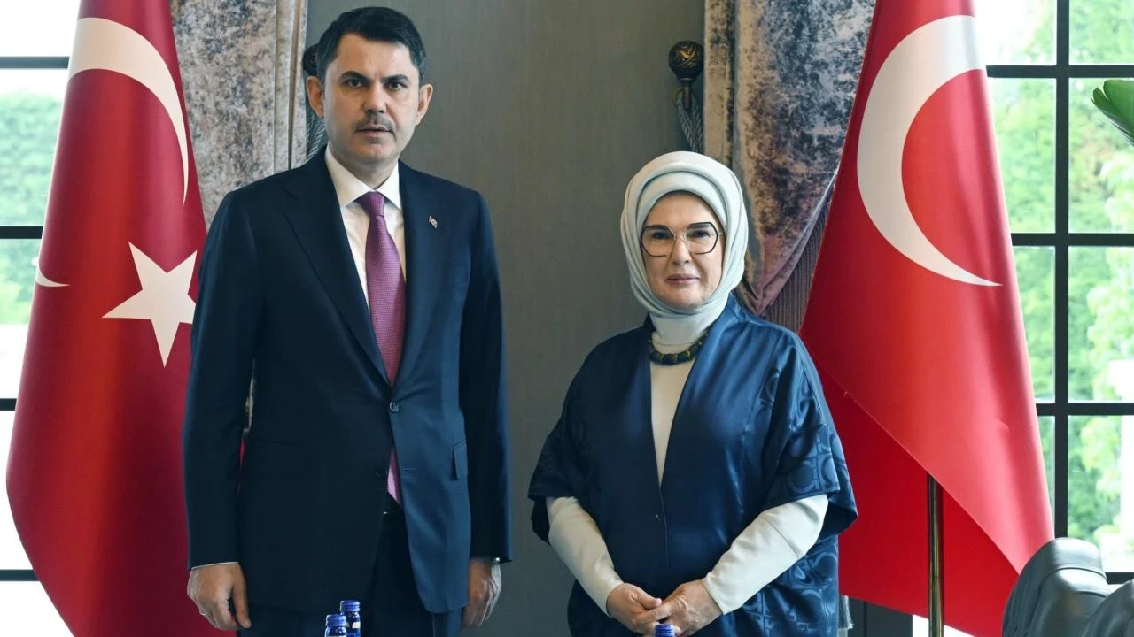 Emine Erdoğan, Murat Kurum'u kabul etti