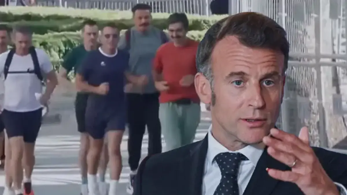 Fransız Cumhurbaşkanı Macron, zirve öncesi sabah koşusuna çıktı