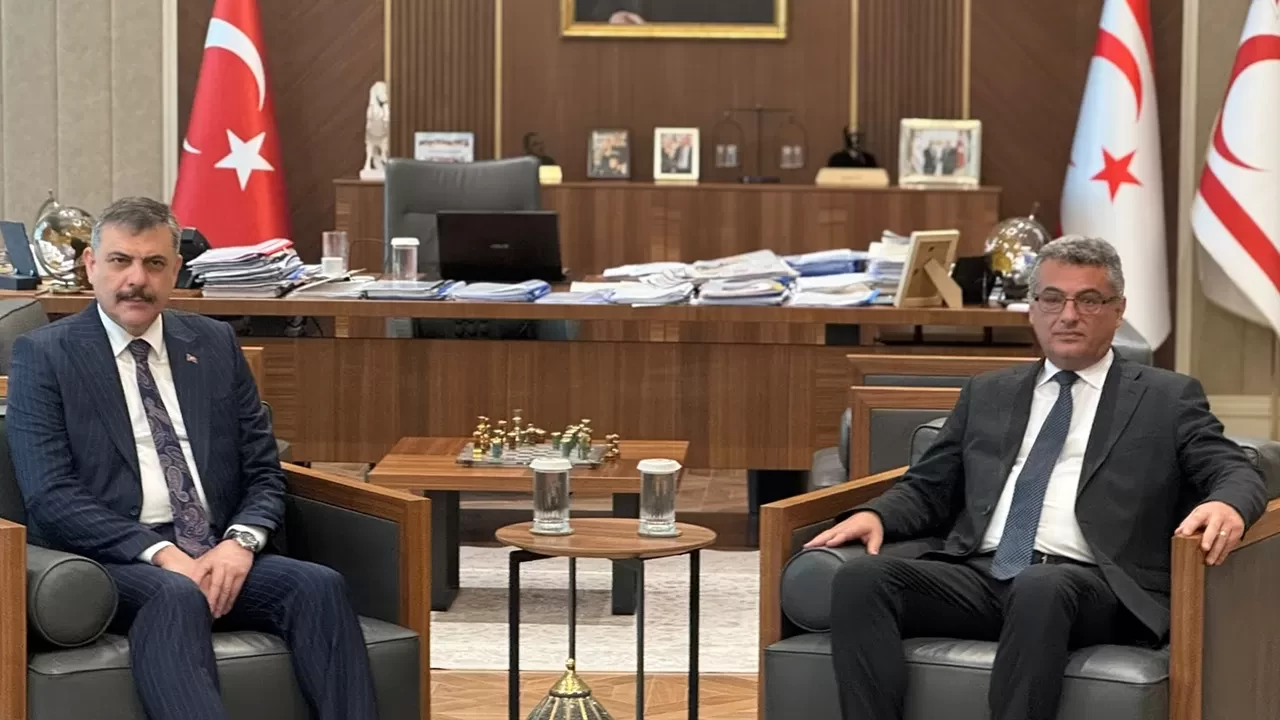 Yoğun diplomasi trafiği! İçişleri Bakanı Çiftçi, KKTC Cumhurbaşkanı Erhürman ile görüştü