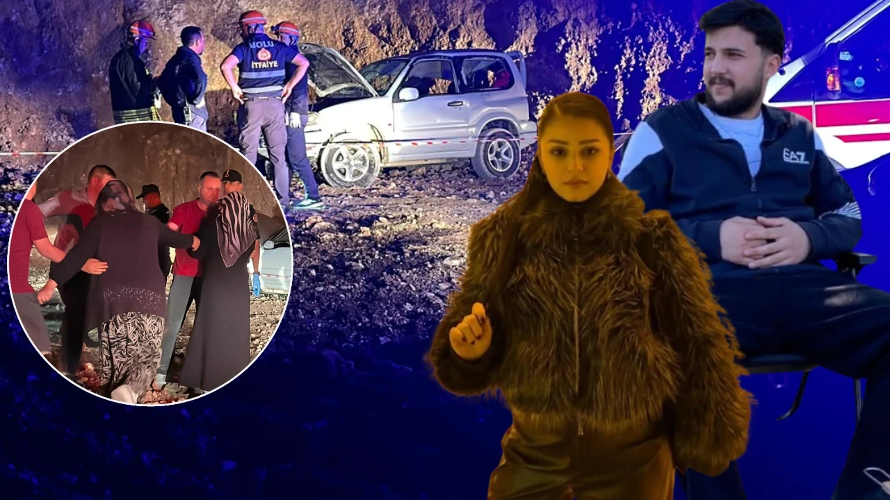 Genç çift feci şekilde can verdi! Cip metrelerce yüksekten devrildi