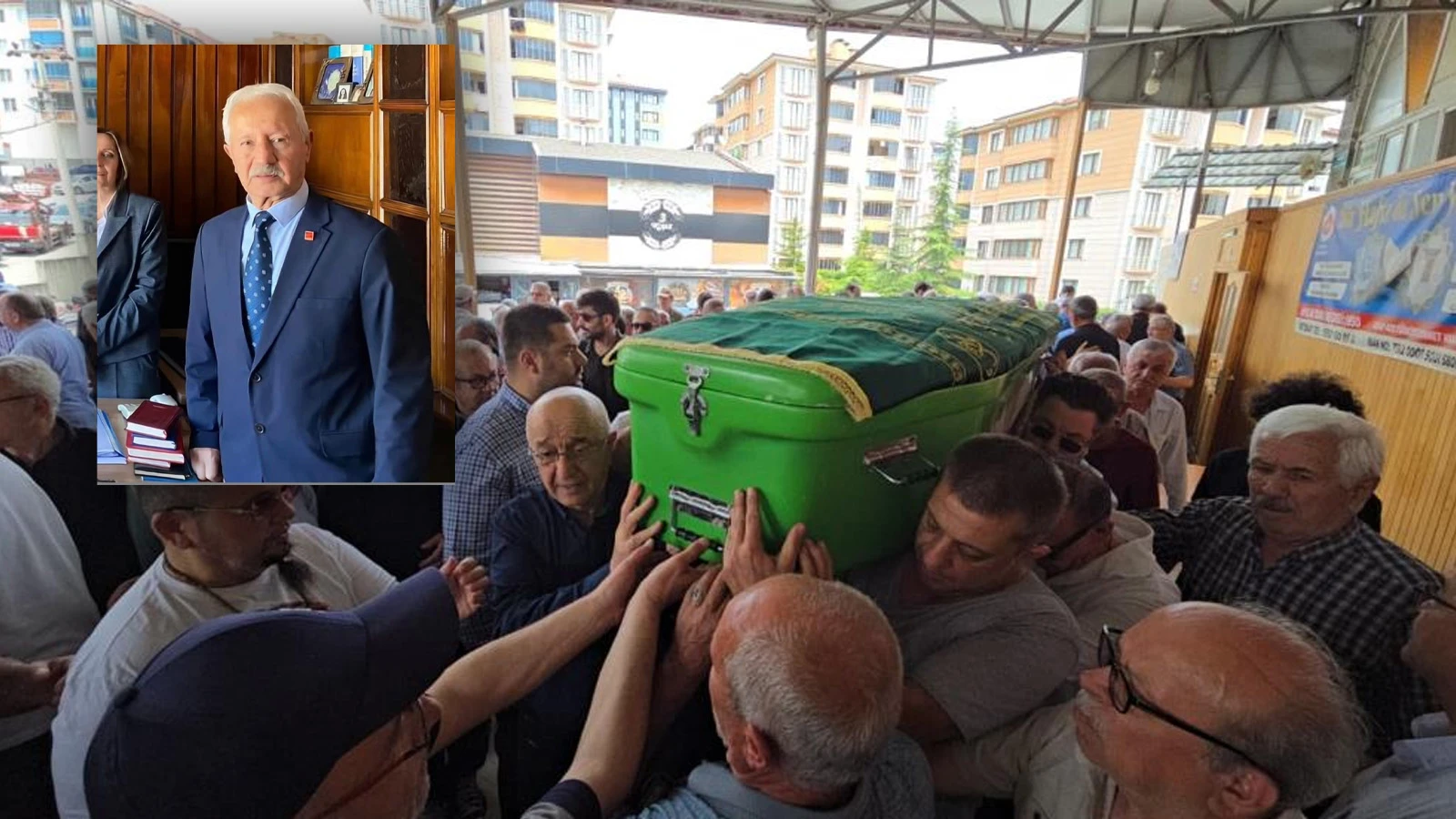 Çaya düşüp ölen CHP Karabük İl Başkan Yardımcısı Mustafa Erten'e son veda