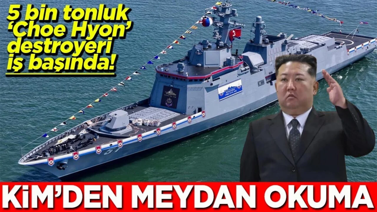 5 bin tonluk "Choe Hyon" destroyeri iş başında! Kim'den meydan okuma