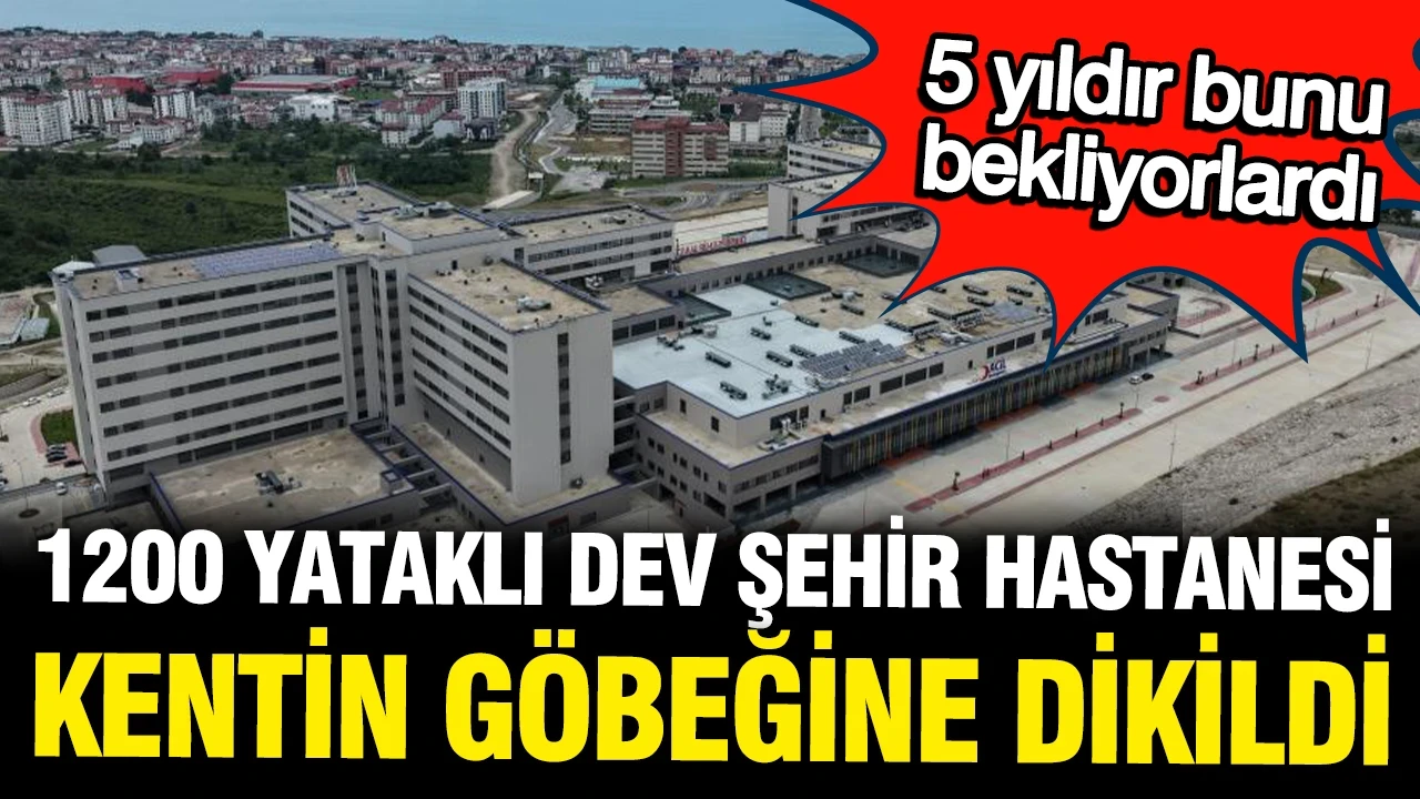 Bin 200 yataklı dev şehir hastanesi şehrin göbeğine dikildi: 5 yıldır bekliyorlardı