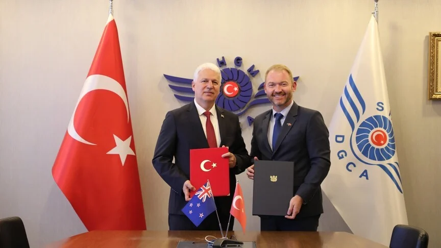 Türkiye ile Yeni Zelanda’dan yeni iş birliği! Havacılık alanında mutabakat zaptı imzaladı