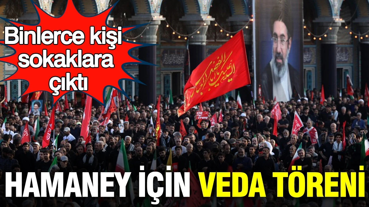 İran'da Ali Hamaney için Kum'da veda töreni: Binlerce kişi sokaklara çıktı