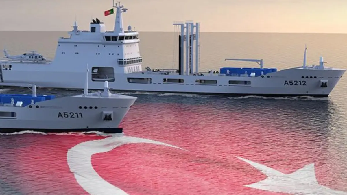 Türkiye, Portekiz için inşa ediyor! 2. yüzen kalede sac kesildi