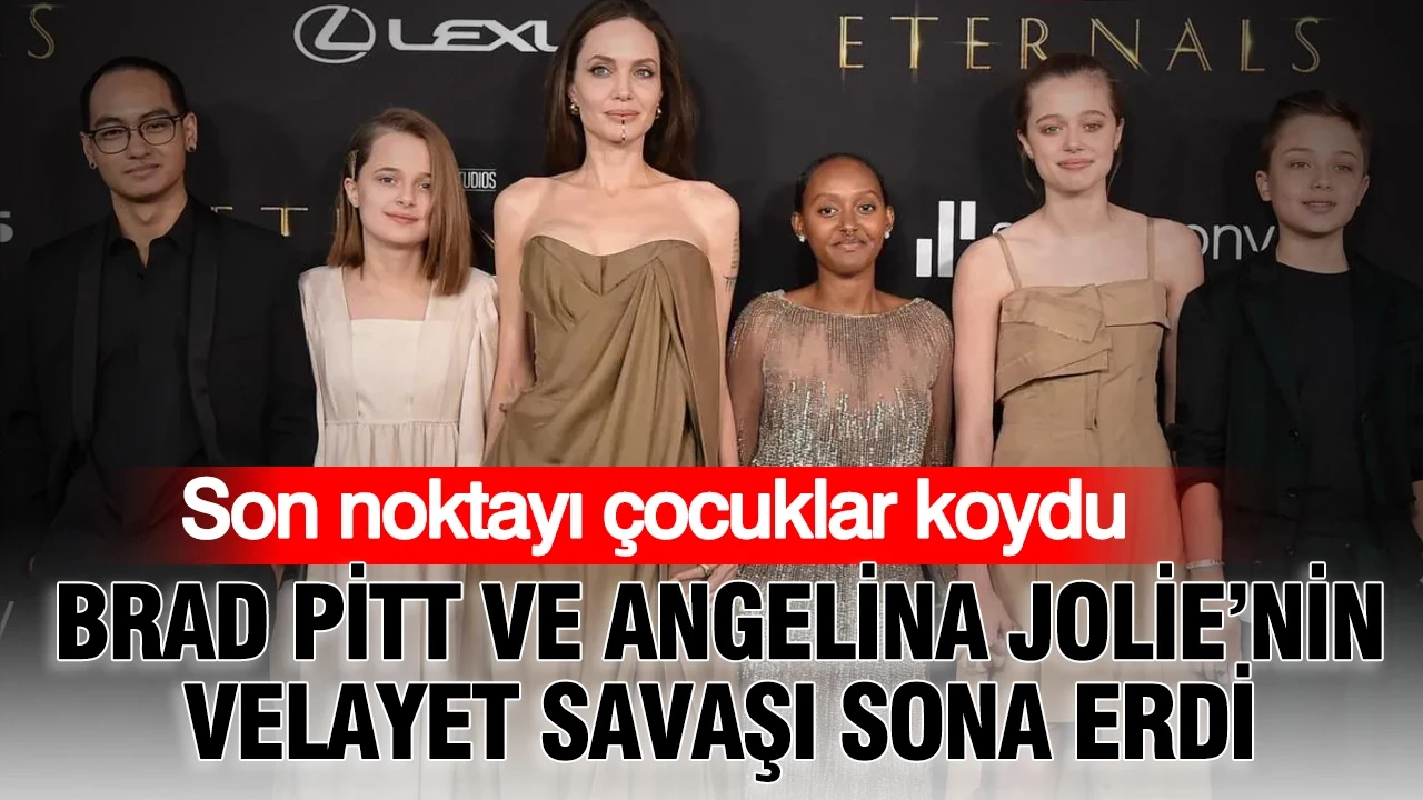 Brad Pitt ve Angelina Jolie’nin velayet savaşı sona erdi: Son noktayı çocuklar koydu