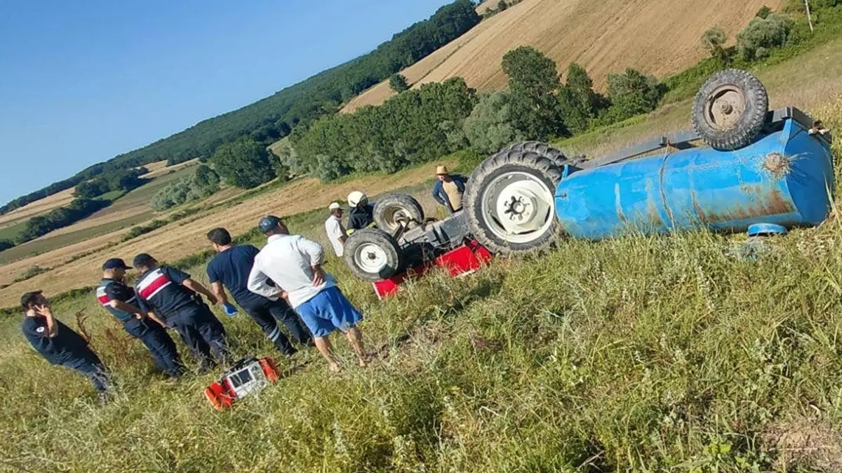 Samsun'da traktör kazası: Sürücü hayatını kaybetti