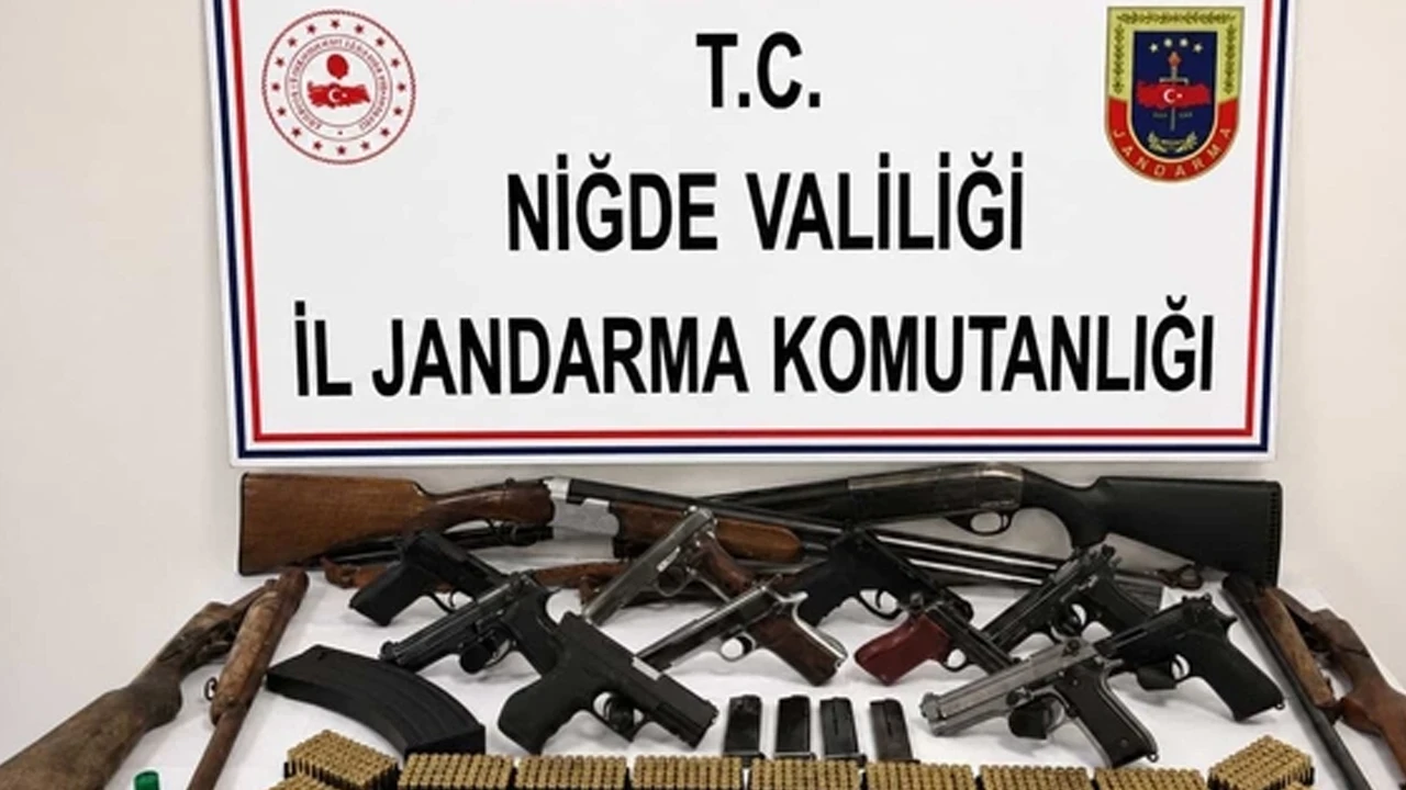Niğde merkezli 3 ilde silah kaçakçılığı operasyonu: Çok sayıda gözaltı