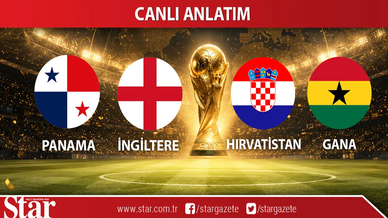 CANLI: Panama-İngiltere | Hırvatistan-Gana