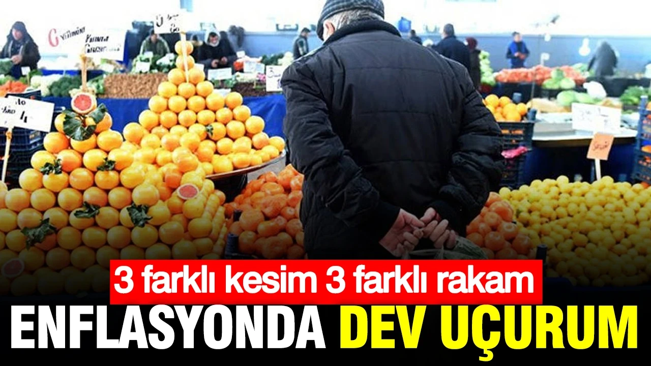 Enflasyonda dev uçurum: 3 farklı kesim 3 farklı rakam