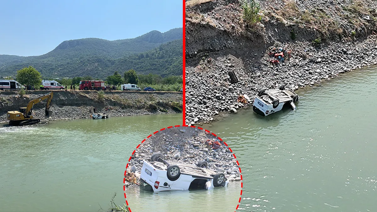 Hatay’da acı kaza! Balık tutmak için çıktığı yolda canından oldu: Hafif ticari araç nehre uçtu!