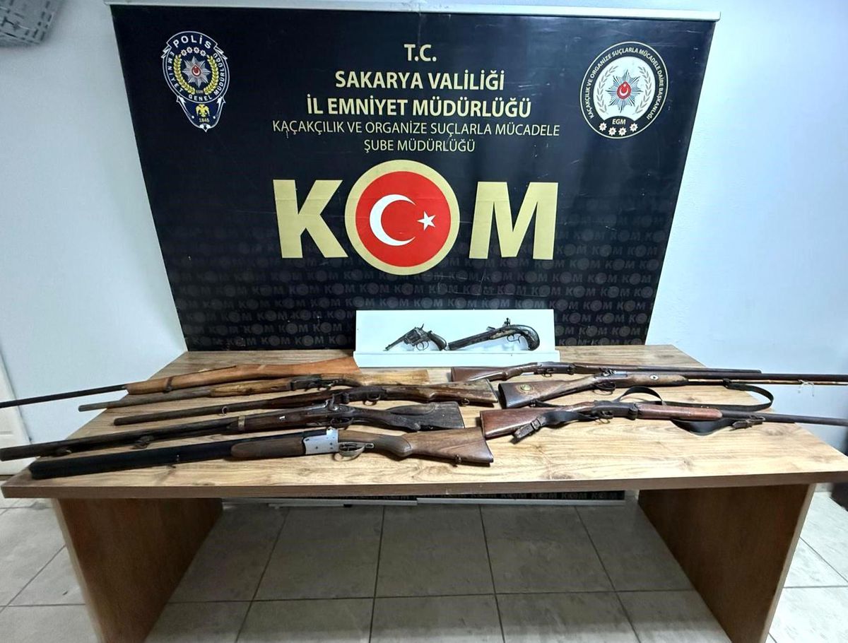 Sakarya'da silah kaçakçılığı operasyonu: 1 gözaltı