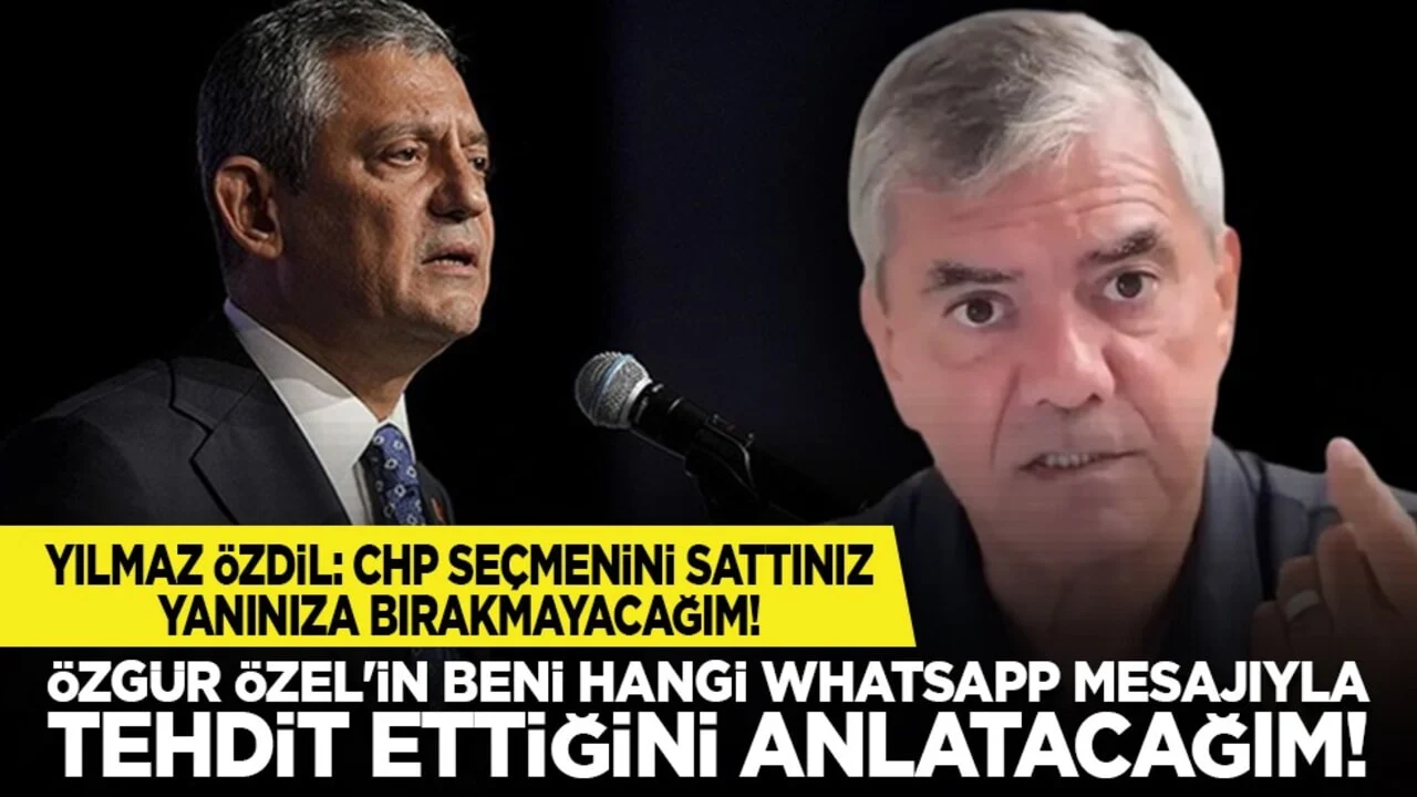 Yılmaz Özdil: CHP seçmenini sattınız yanınıza bırakmayacağım! “Özgür Özel'in beni hangi WhatsApp mesajıyla tehdit ettiğini anlatacağım!”