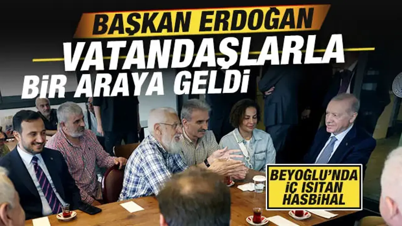 Cumhurbaşkanı Erdoğan Beyoğlu'nda vatandaşlarla sohbet etti