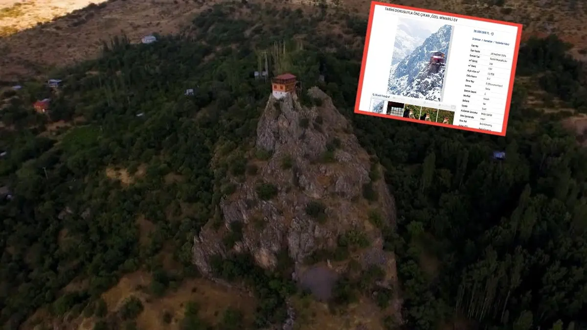 Kayalığın tepesindeki meşhur ev satışta! Türk filmiyle hafızalara kazınmıştı