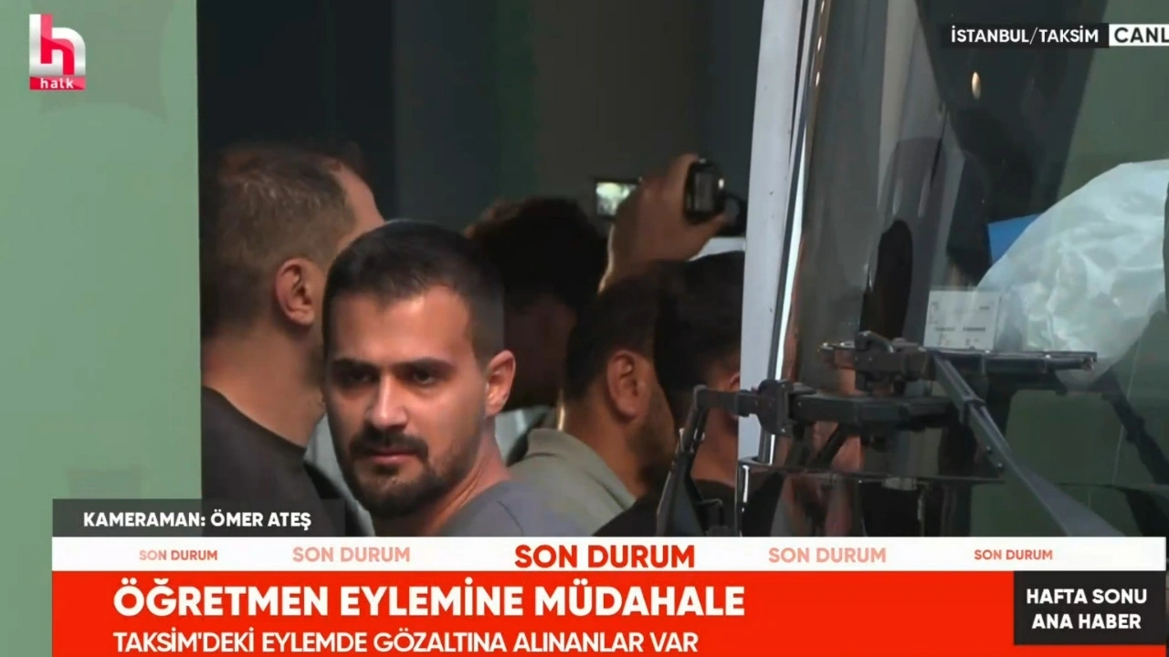 Son dakika| Taksim'deki öğretmen eylemine müdahale