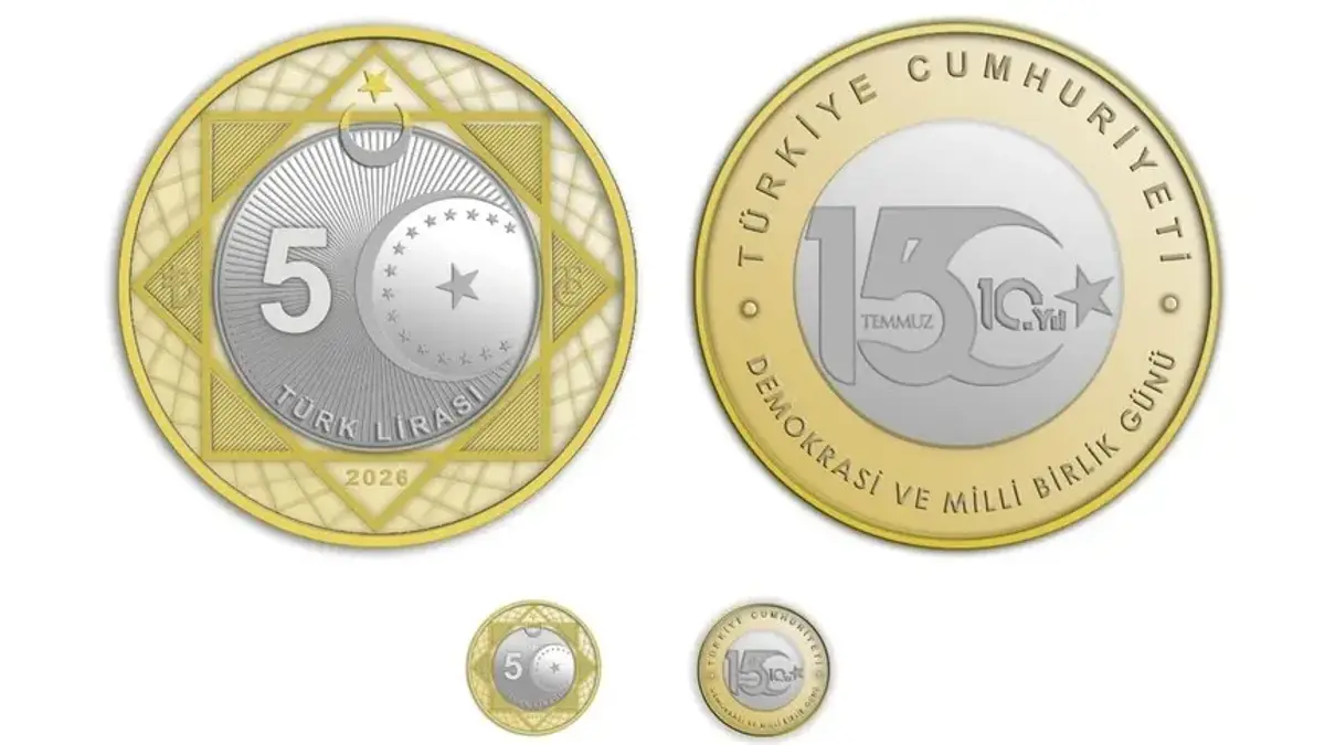 15 Temmuz'un 10. yılına özel 5 lira hatıra parası basıldı