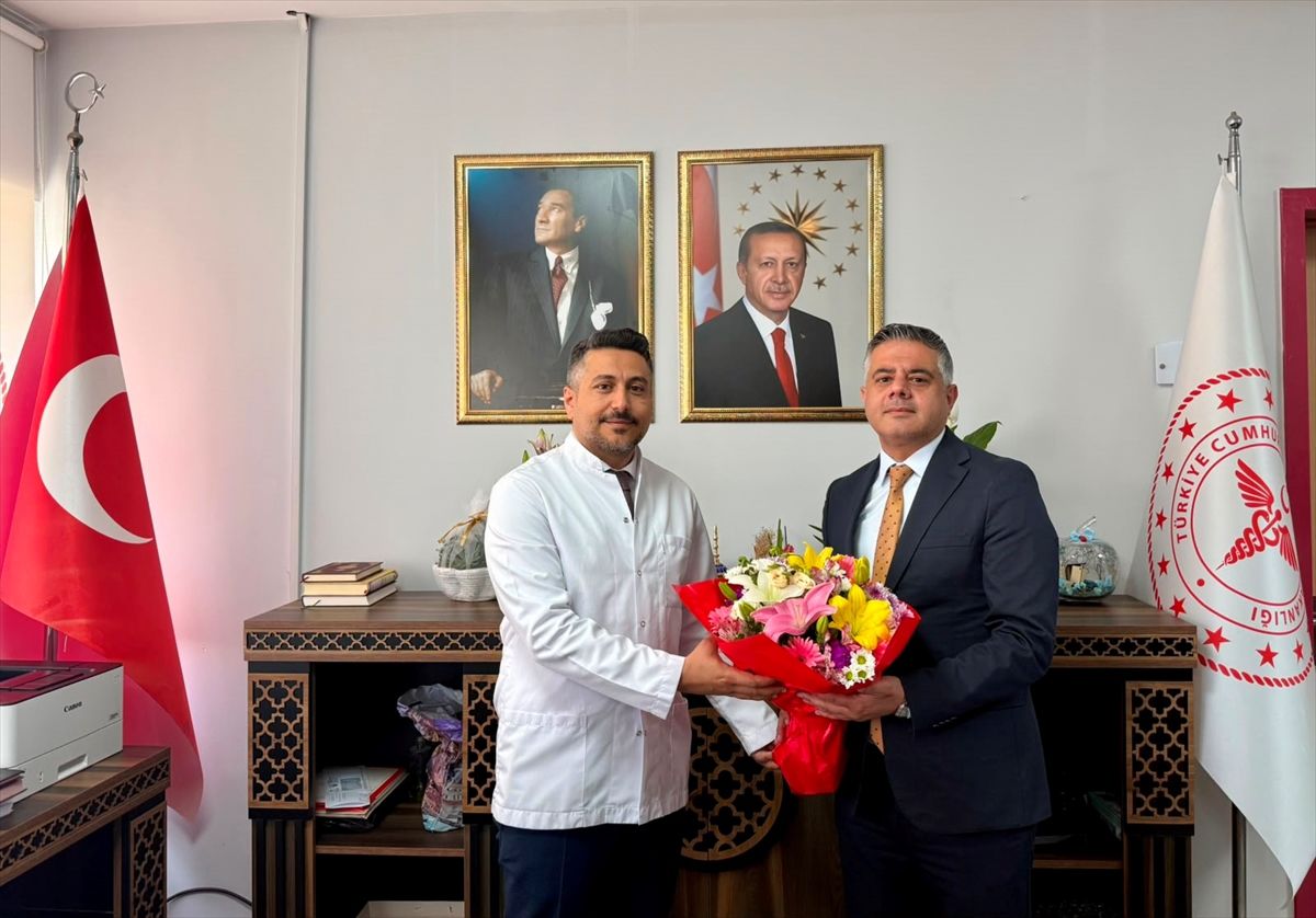 Mardin Sağlık Müdürü Yavuz'dan Eğitim ve Araştırma Hastanesi Başhekimliğine atanan Orhan'a ziyaret