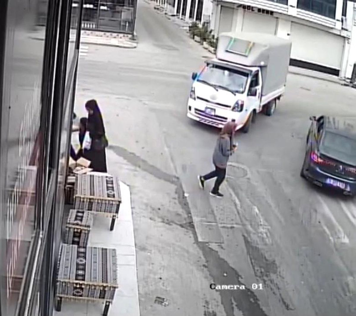Bursa'da korku dolu anlar kamerada