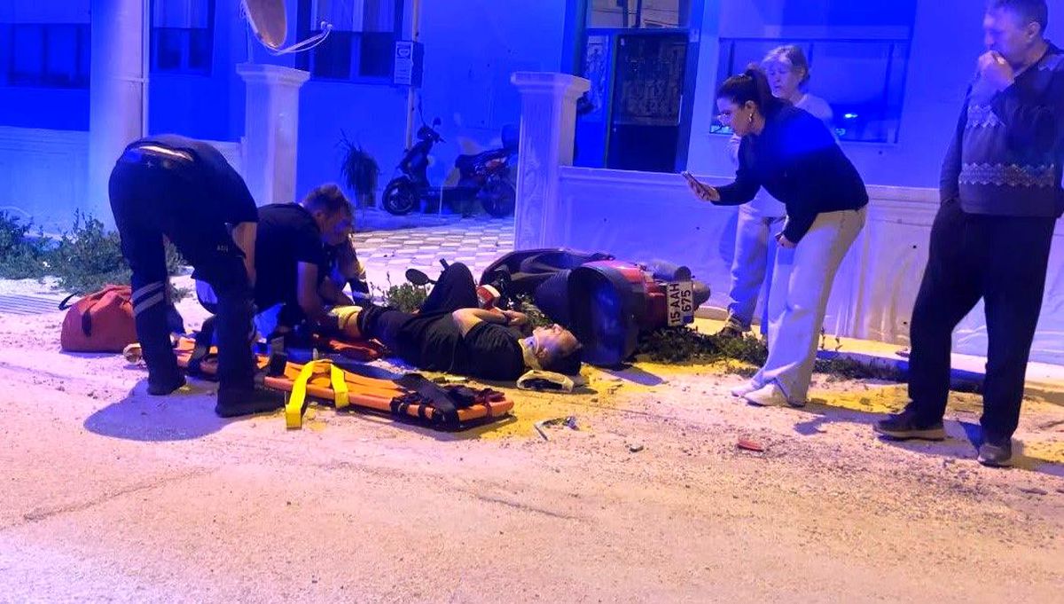 Alkollü sürücünün kullandığı motosiklet, otomobille ile çarpıştı